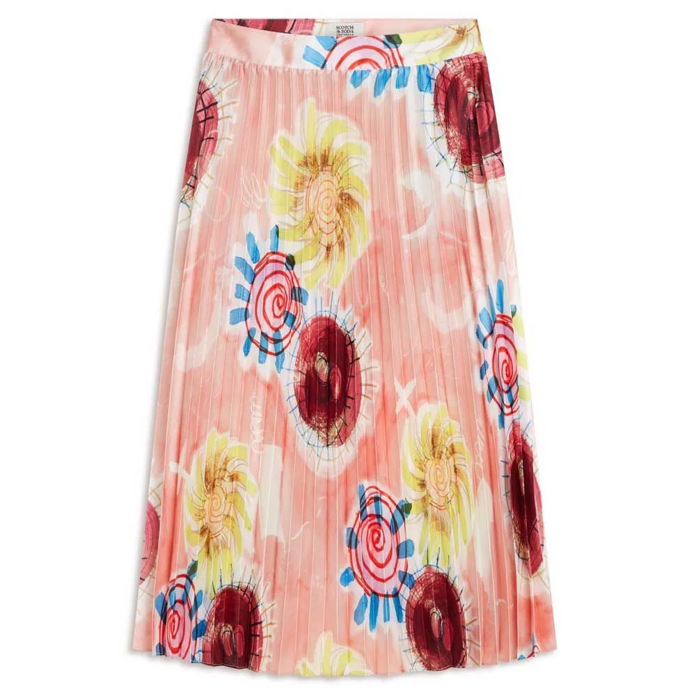 

Юбка Scotch & Soda UFS00756M midi skirt, розовый