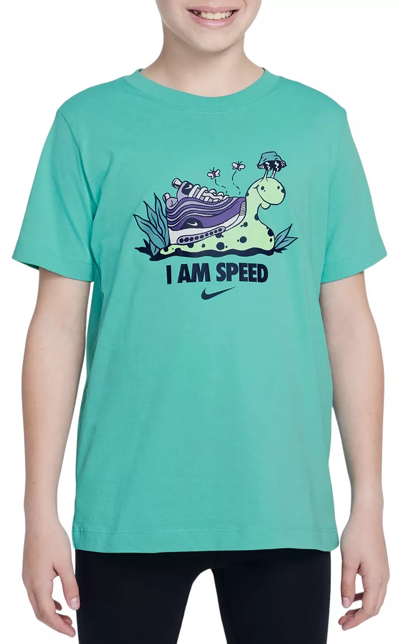 

Детская футболка Sportswear с рисунком улитки Nike, цвет Green Frost