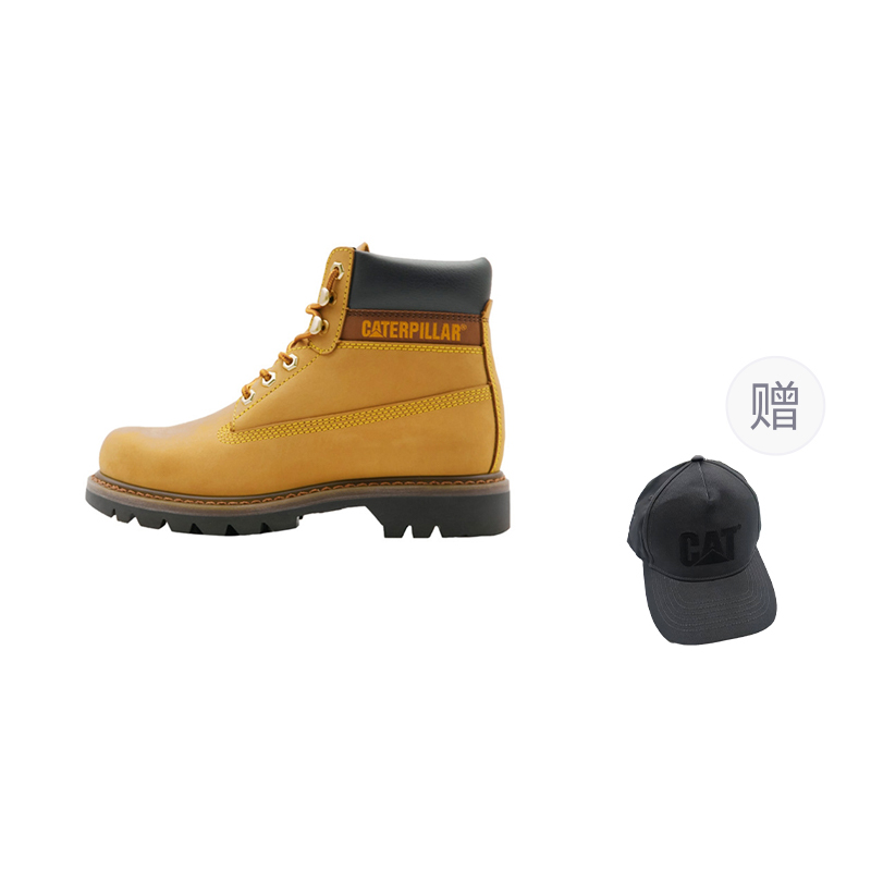 

CAT Outdoor Mountaineering Travel Casual Shoes Mountaineering Shoes Classic Yellow Boots Short Martin Boot Unisex