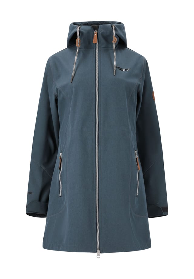 

Куртка Softshell фиолетового цвета с удлиненным кроем и водонепроницаемой функцией Weather Report, синий