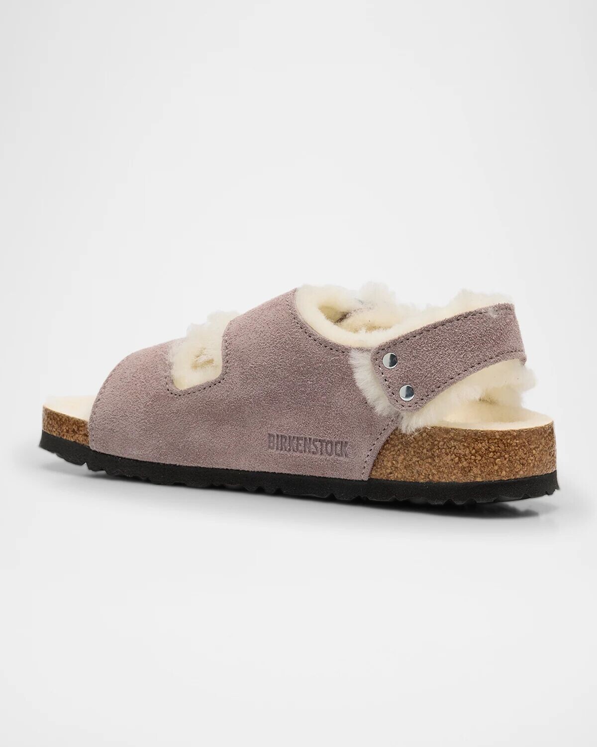 Сандалии Milano из овчины с ремешком на пятке Birkenstock, цвет Faded Purple — фото 2