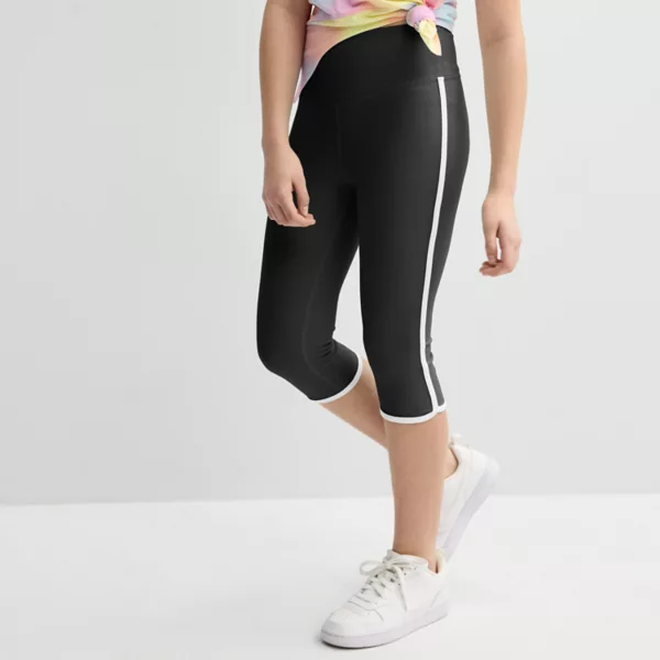

Спортивные капри-леггинсы для девочек 7-16 лет Tek Gear, черный