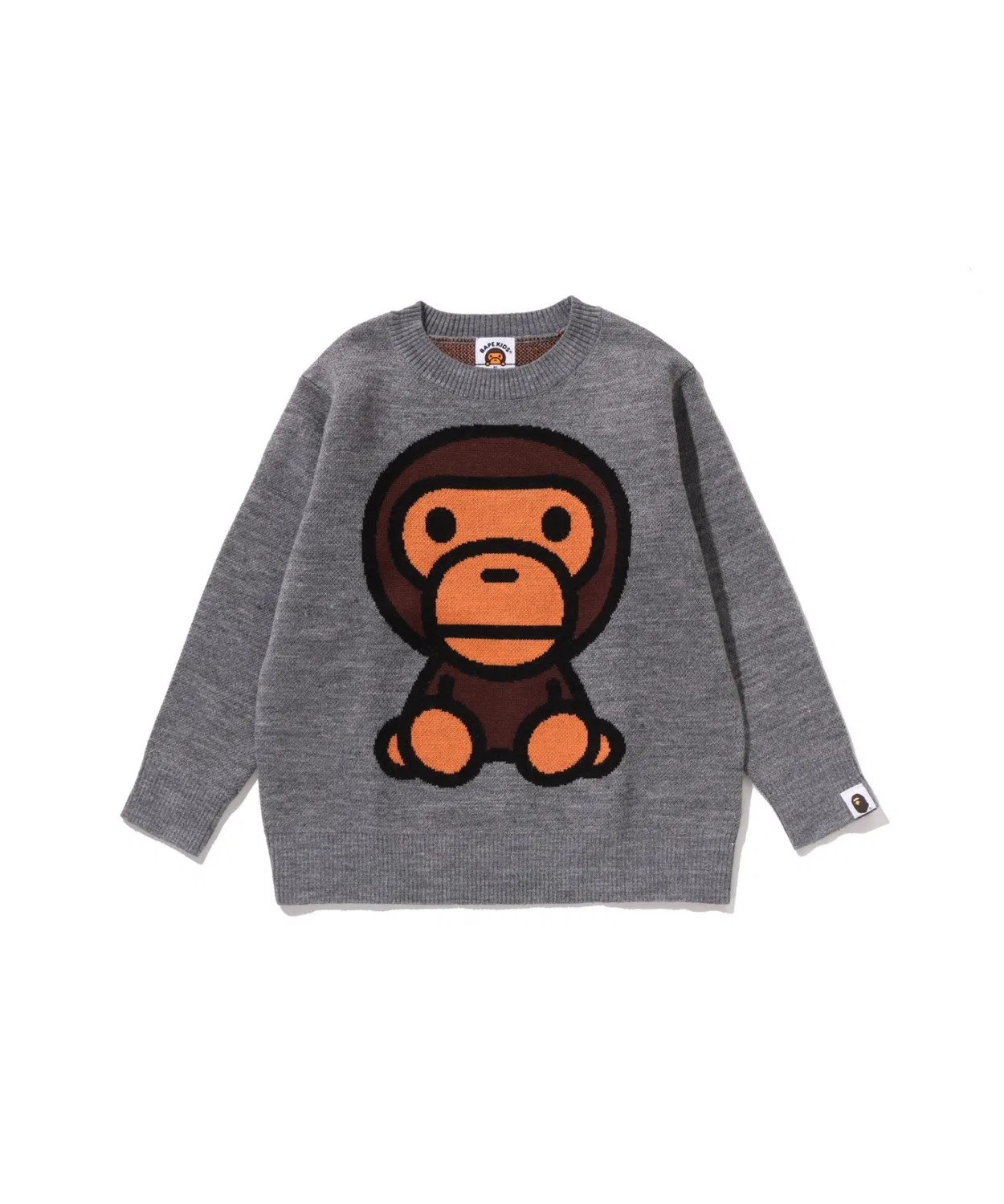 Свитер детский BABY MILO из жаккардовой ткани серый