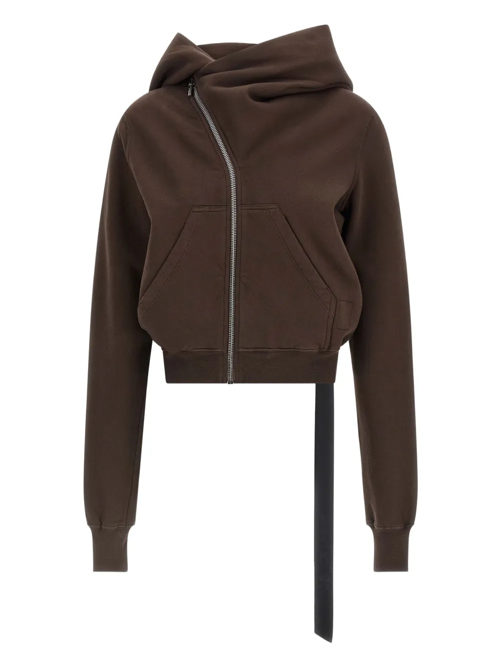 

Толстовка Mountain с асимметричной застежкой-молнией и высоким воротом Rick Owens DRKSHDW, коричневый