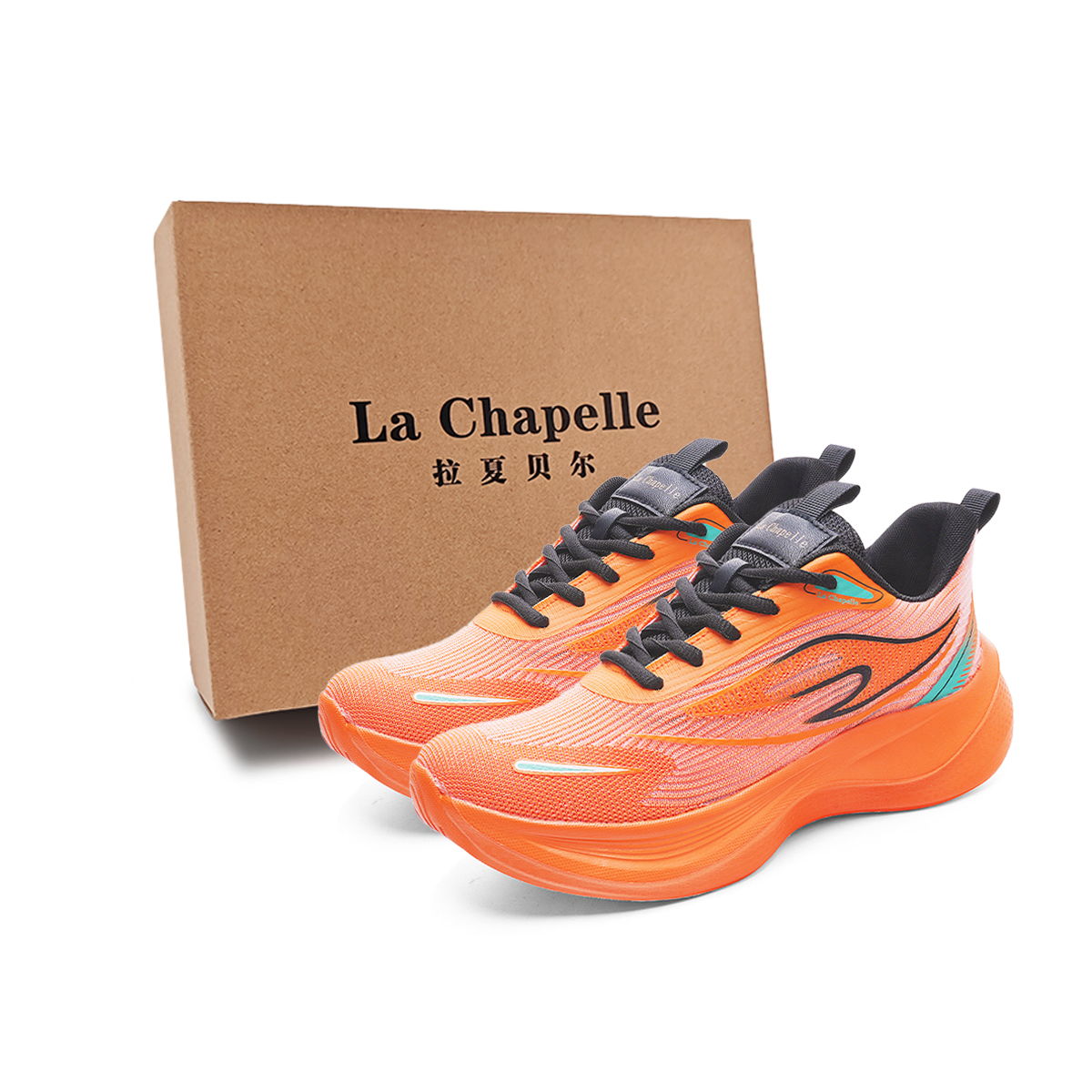 

Низкие повседневные туфли для мужчин La Chapelle, White Orange