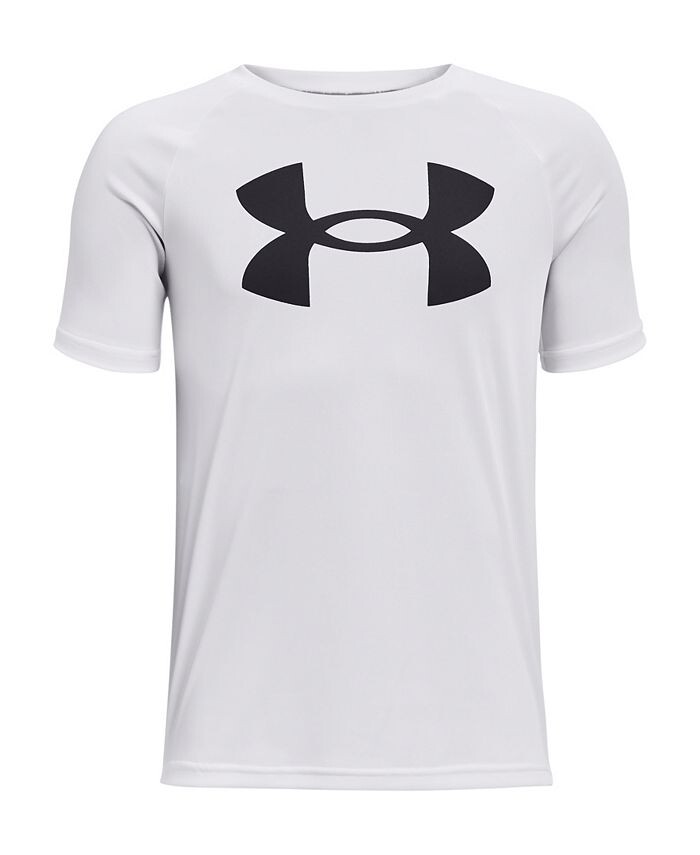 

Футболка с коротким рукавом с большим логотипом Big Boys Tech Under Armour, белый