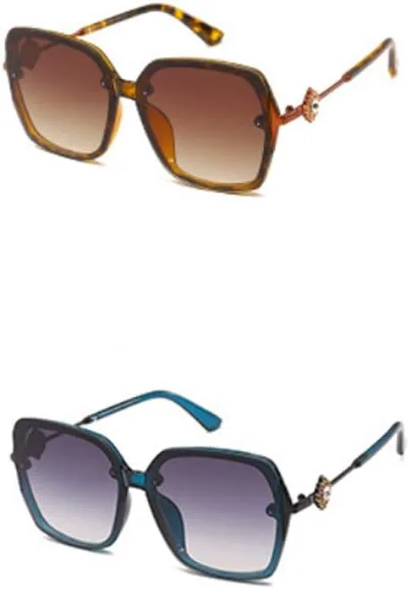 

Поляризованные ретро-солнцезащитные очки с зеркальными линзами, металлическая оправа, модные солнцезащитные очки с градиентными линзами для женщин Generic, D