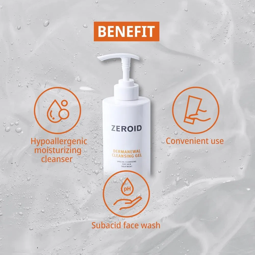 Гель для умывания Zeroid — Очищающий гель Dermanual Cleansing Gel, , бесцветный, 450 мл — фото 4