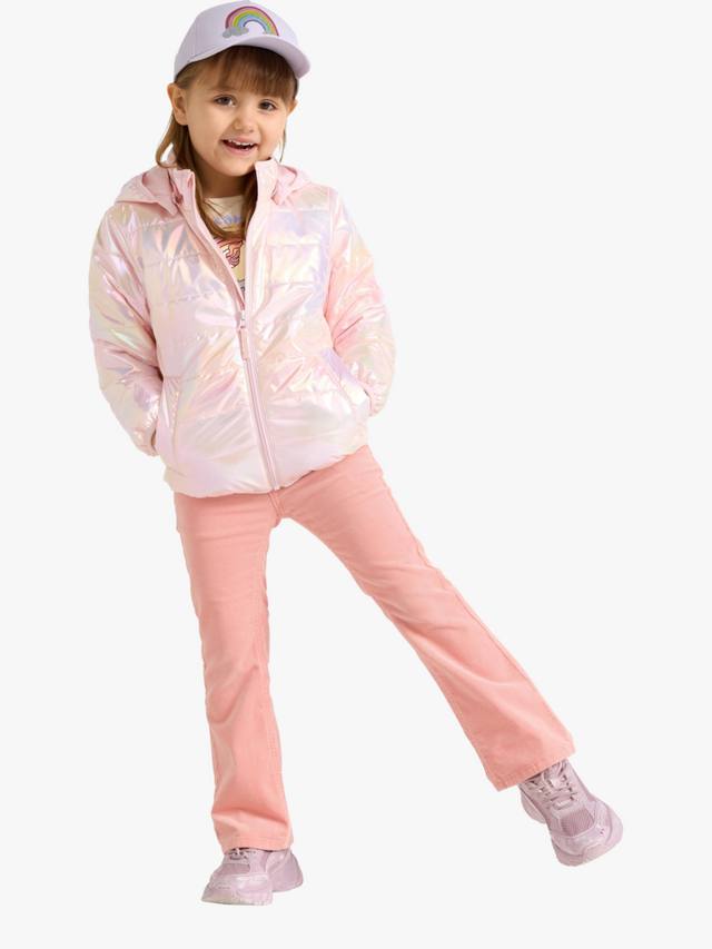 

Детская глянцевая утепленная куртка с капюшоном Lindex, Light Pink