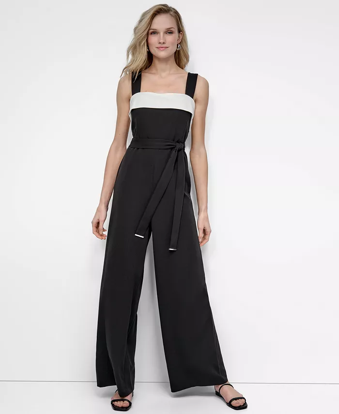 

Женский комбинезон с поясом и ремнями с пряжкой DKNY, мультиколор