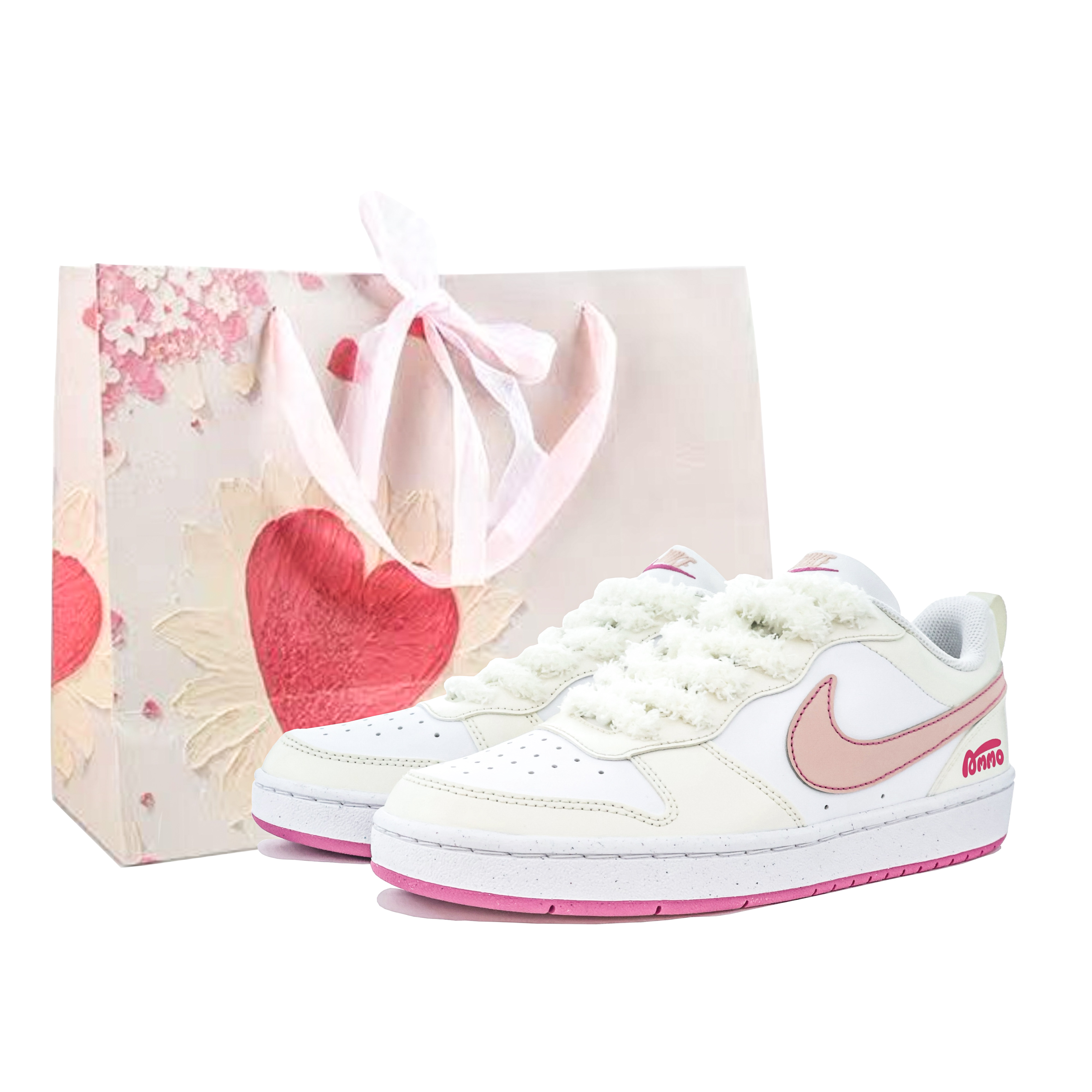 

Nike Клейкие, кремовые, желеобразные, нескользящие, низкие детские, подростковые кроссовки для скейтбординга Court Borough