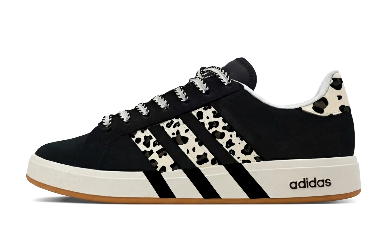 Adidas Кроссовки для скейтбординга Grand Court Base 00s Abrasion Resistant Low top Unisex Black — фото 3