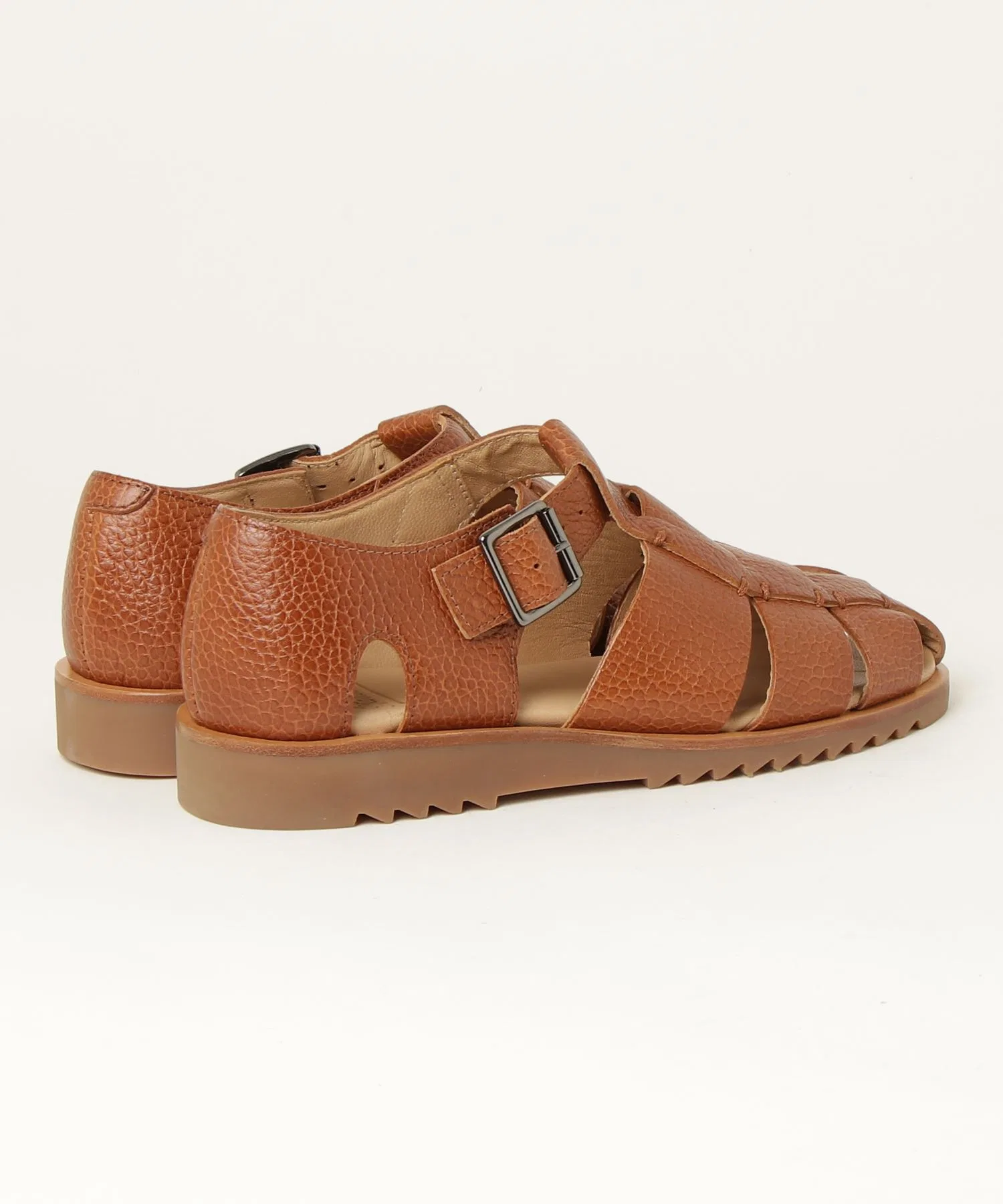 Мужские сандалии из кожи Paraboot PACIFIC коричневые — фото 2