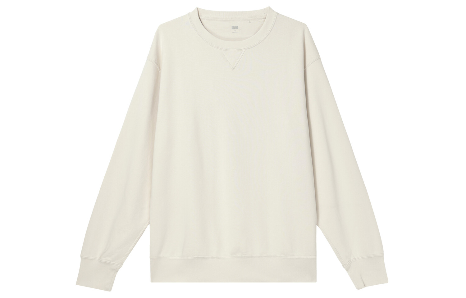 

Футболка унисекс светло-бежевая Uniqlo, светло-бежевый