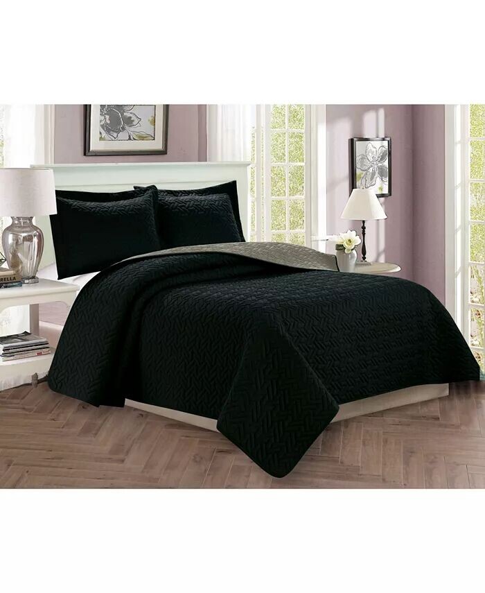 

Роскошные комплекты стеганых покрывал Majestic Elegant Comfort, серебро