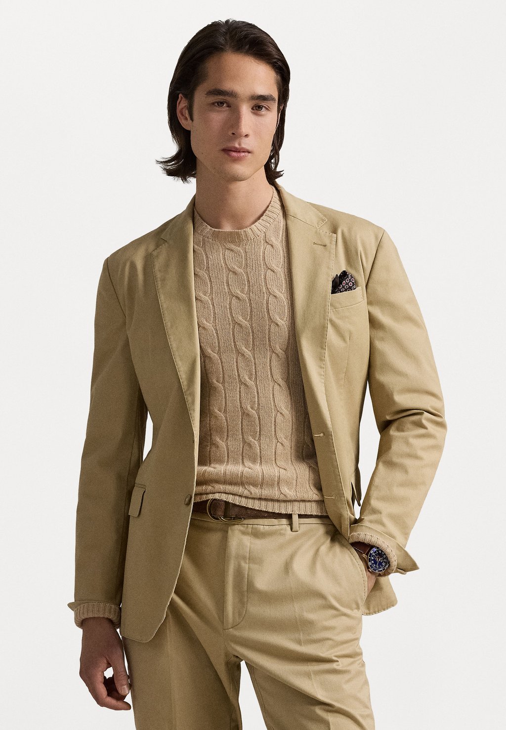 

Пиджак POLO UNCONSTRUCTED MODERN SUIT JACKET - Blazer jacket Polo Ralph Lauren, бежевый