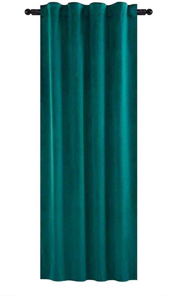 

WOLTU Плотные шторы с рюшами 300 г/м² плотные бархатные плотные шторы темно-зеленые 140х225 см (1 шт.) VH6069dgn, темно-зеленый