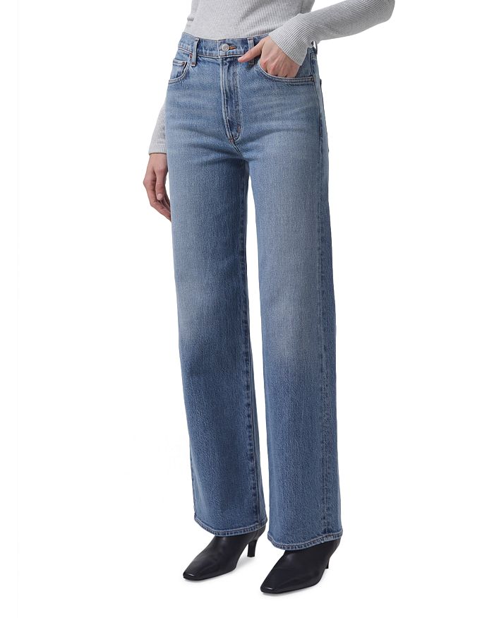 

Джинсы Harper Mid Rise Wide Leg в цвете Flash AGOLDE, синий