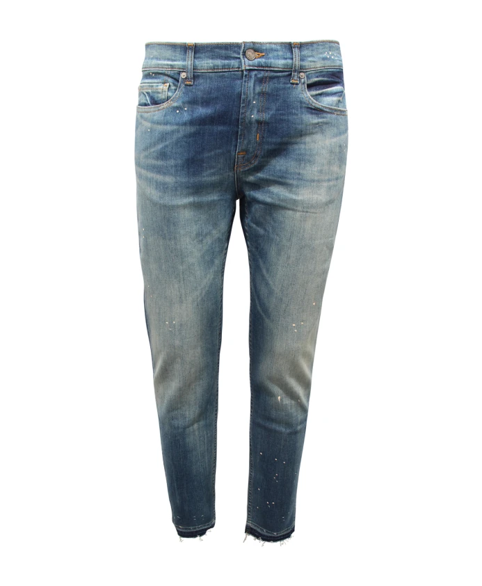 

Джинсовые брюки Paxtyn из эластичного денима 7 For All Mankind, синий