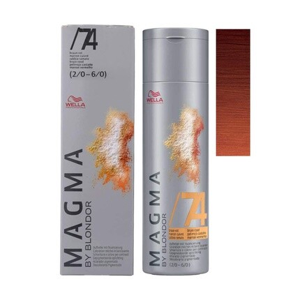 

Краска для волос Magma By Blondor 74 Коричнево-красный 120мл, Wella