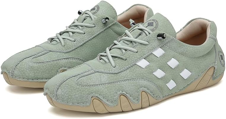 

Мужские модные слипоны для повседневной носки и вождения, легкие и удобные низкие кеды на плоской подошве, стильная обувь для прогулок и активного отдыха на улице Lhyxu, зеленый