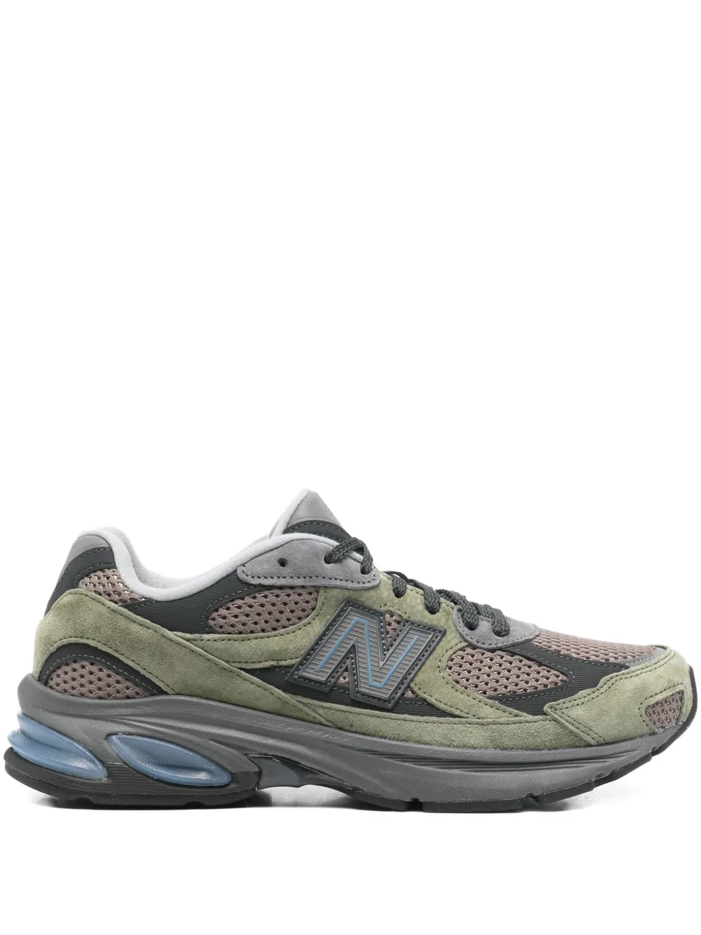 

Кроссовки 2010 с панельным дизайном New Balance, зеленый