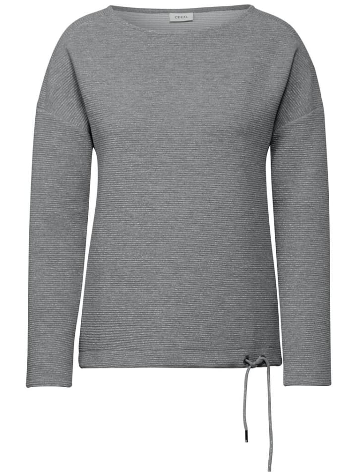 

Лонгслив Cecil, цвет platinum grey mel.