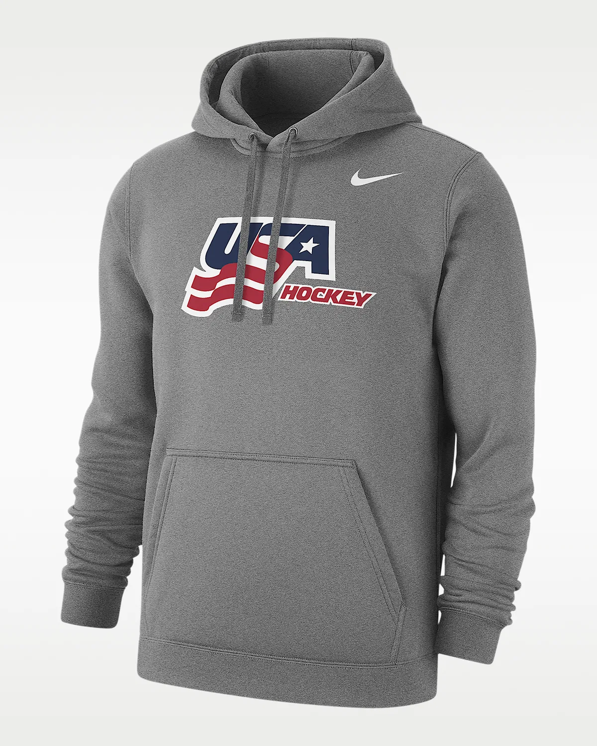 Мужская флисовая худи-олимпийка Hockey Club Nike Fanwear Collection, Dark Grey Heather