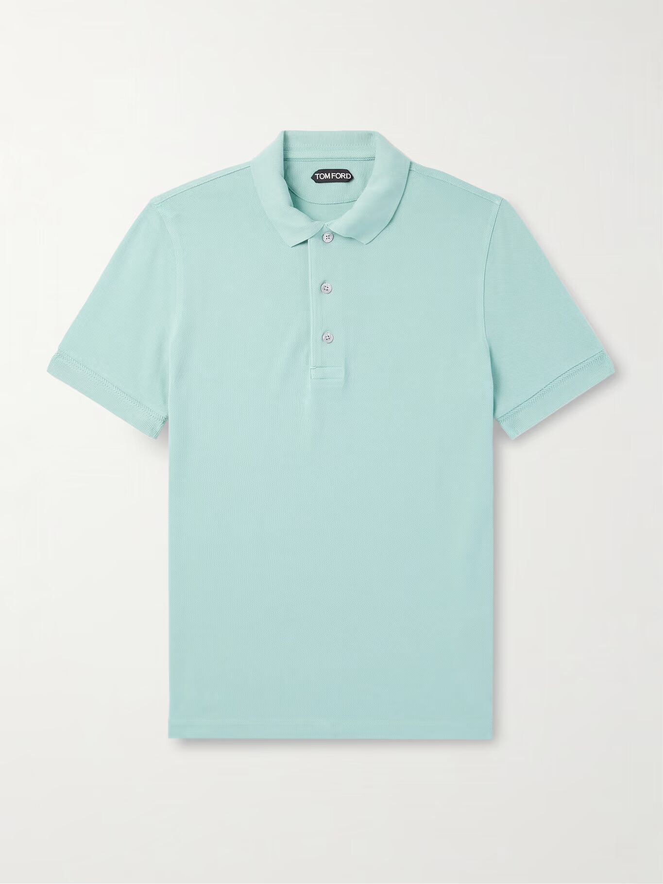 

Рубашка-поло Slim-Fit из смеси лиоцелла и хлопка-пике TOM FORD, светло-голубой, Синий, Рубашка-поло Slim-Fit из смеси лиоцелла и хлопка-пике TOM FORD, светло-голубой