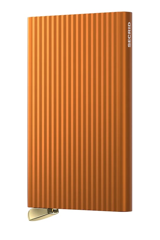 

Футляр для карточек с рифленой поверхностью Secrid, оранжевый