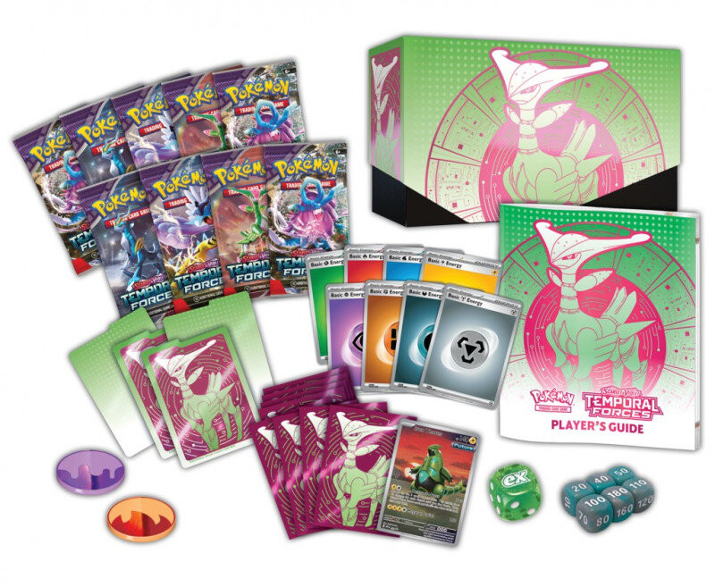 

Набор железных листьев Pokemon, Temporal Forces ETB