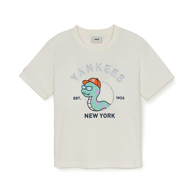 

MLB KIDS Футболка New York Yankees SS25 Ivory Kids', Бежевый, MLB KIDS Футболка New York Yankees SS25 Ivory Kids'