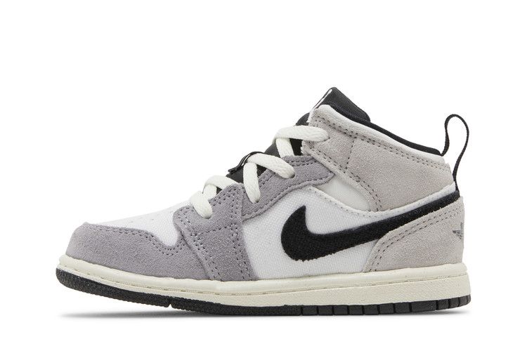 Кроссовки Air Jordan Air Jordan 1 Mid SE Craft TD 'Inside Out - Cement Grey', серый — фото 4