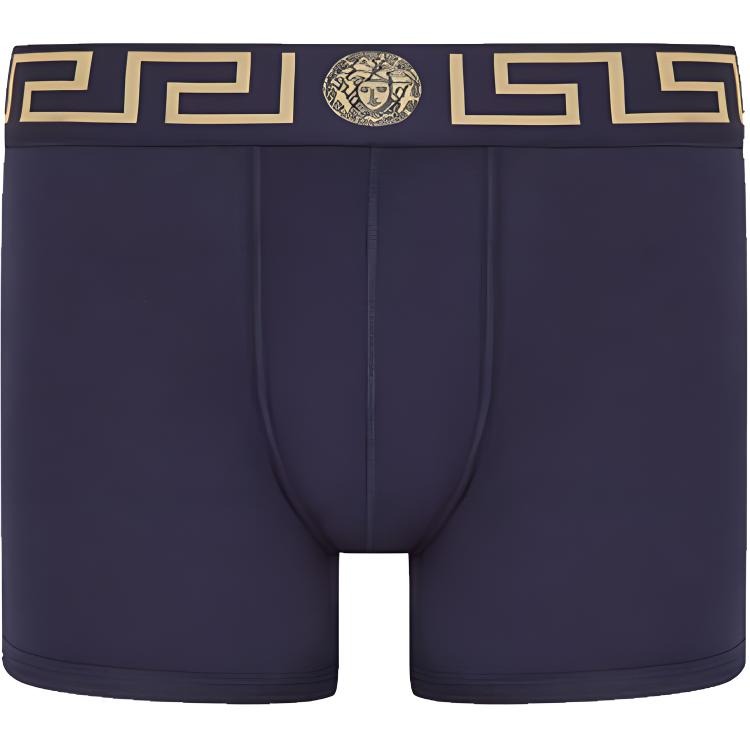 

Грека Бордер Растянутые Боксеры VERSACE, Темно-синий