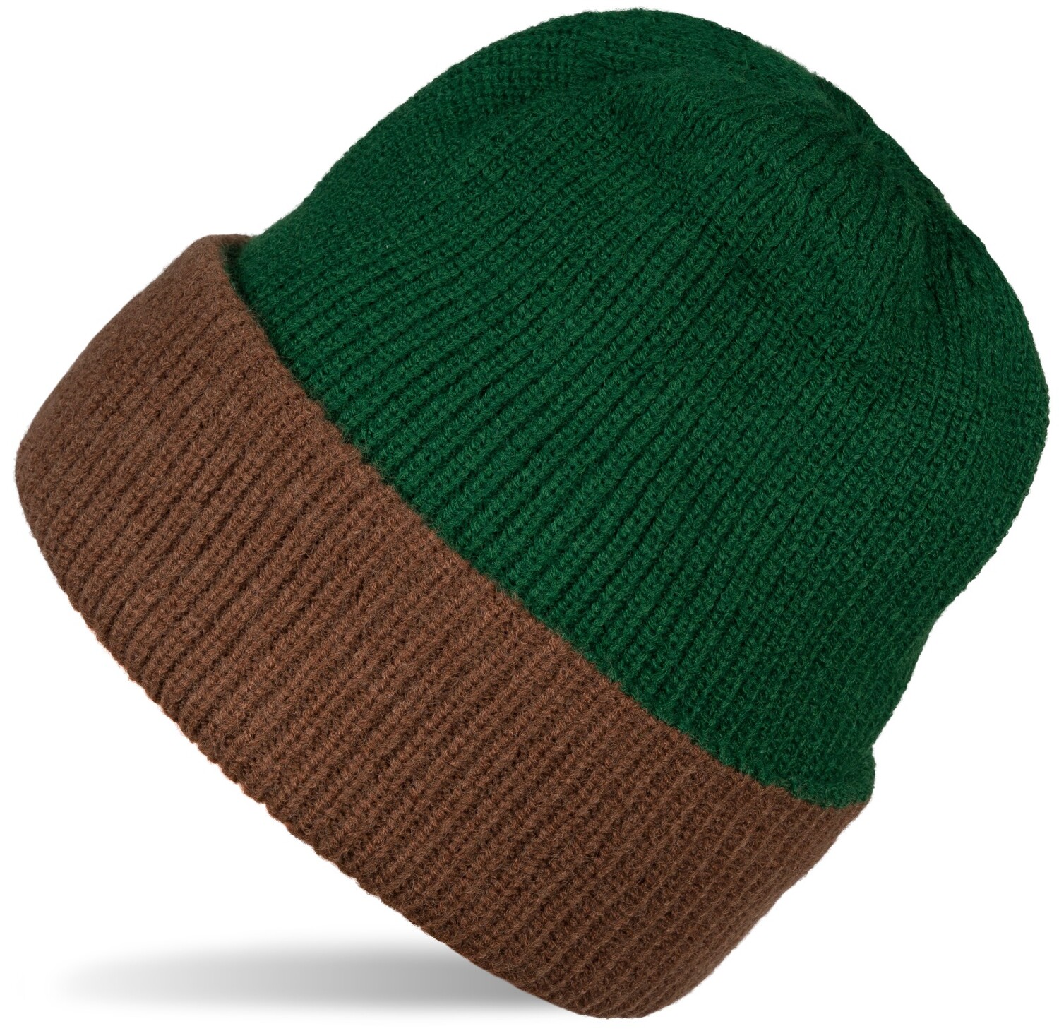 

Кепка styleBREAKER Strickbeanie, цвет Dunkelgrün Braun