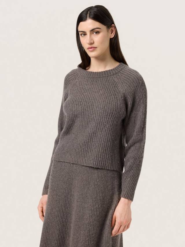 

Джемпер из ребристой ткани ditta Soaked In Luxury, цвет Dark Gull Grey