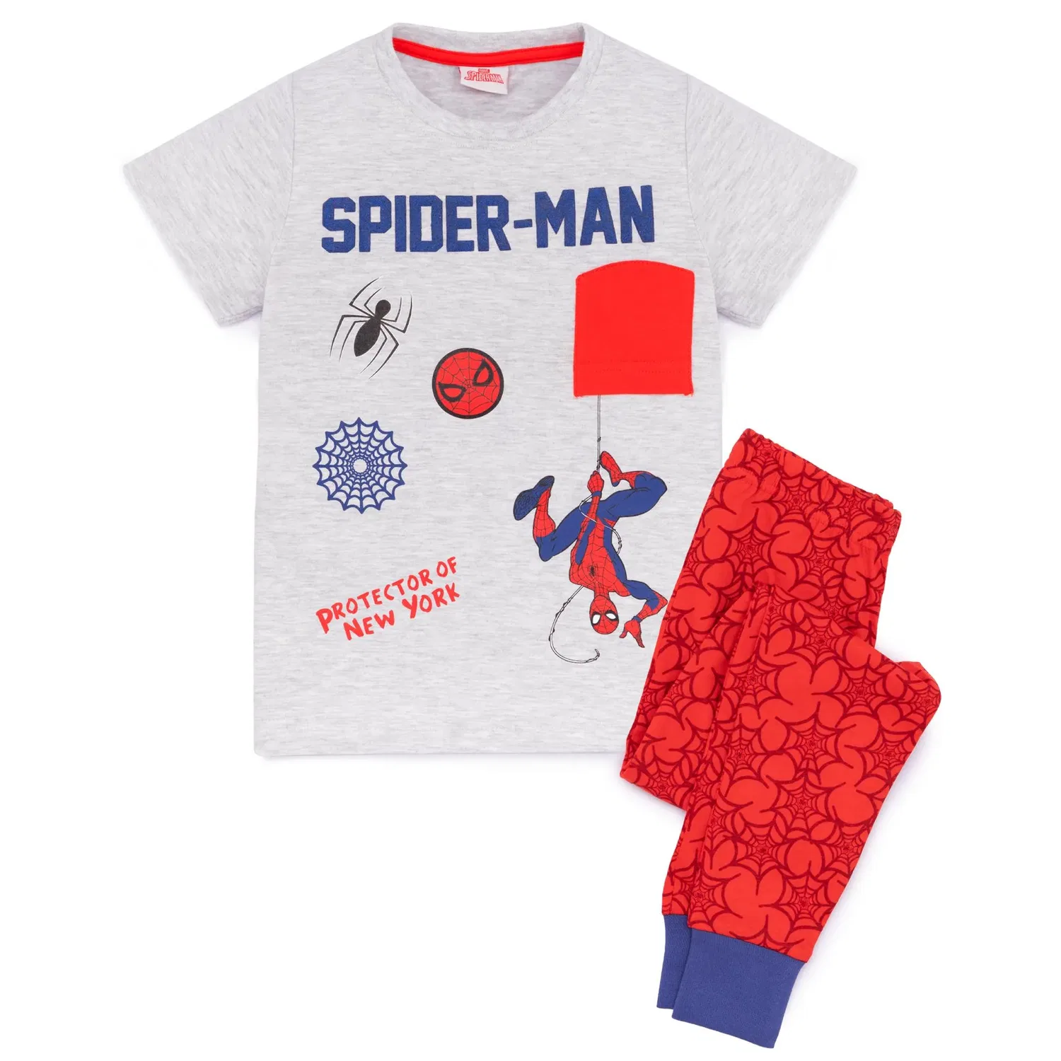 Пижама детская с коротким рукавом Marvel Spider-Man, красный