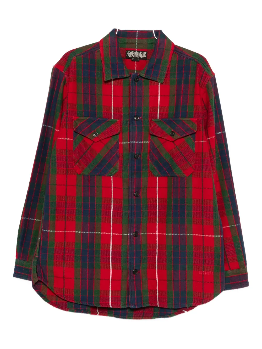 

Рубашка из хлопка в клетку Baracuta, красный