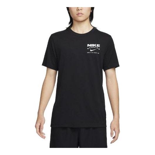 

Футболка для бега track club dri fit Nike, черный