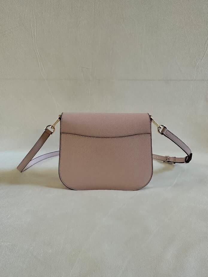 

Кожаная сумка через плечо Michael Kors Emilia Small Saddle (пудровые румяна)