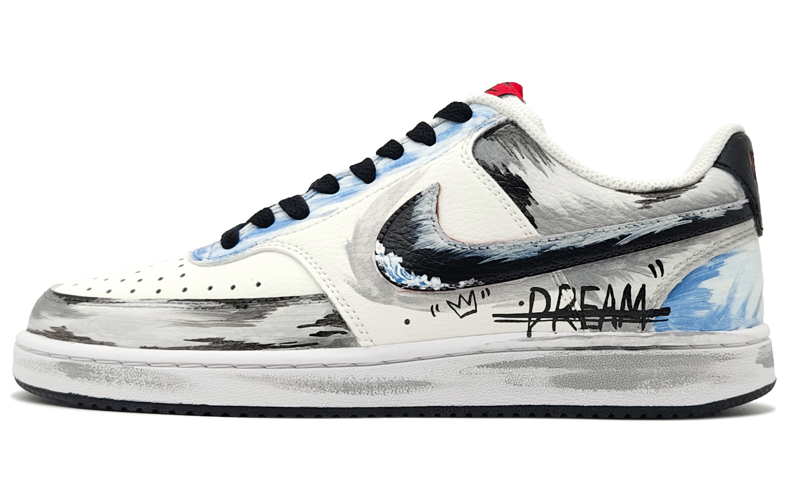 

Nike Износостойкие и легкие низкие кроссовки для скейтбординга Court Vision 1, мужские, черно-белые