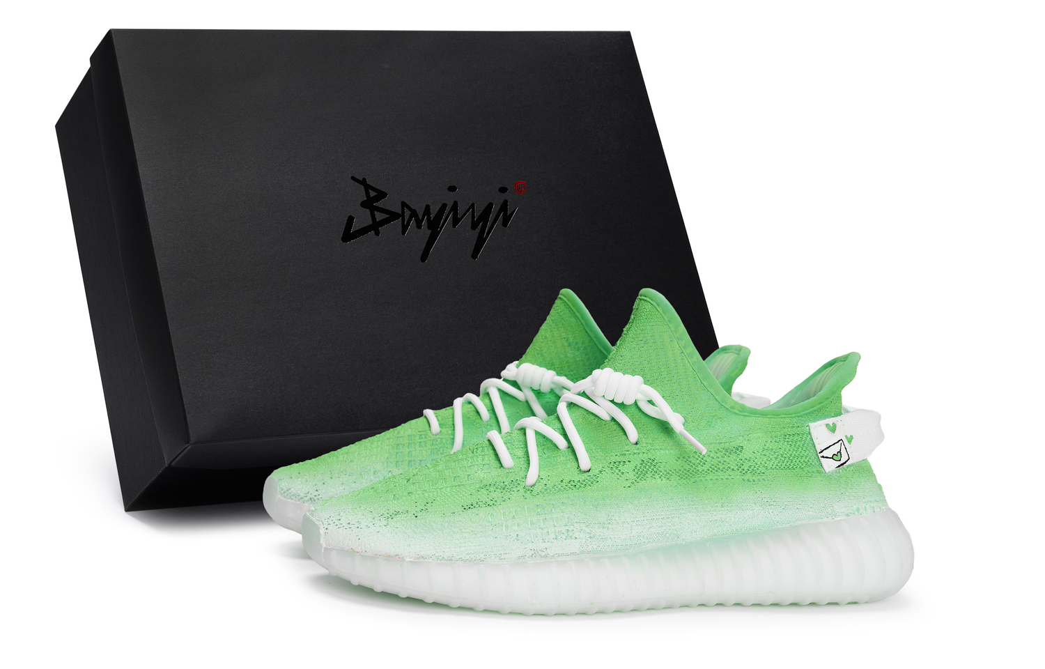 

Adidas Originals Изи Буст 350 В2 повседневные кроссовки унисекс низкие бело-зеленые белые, цвет Green White