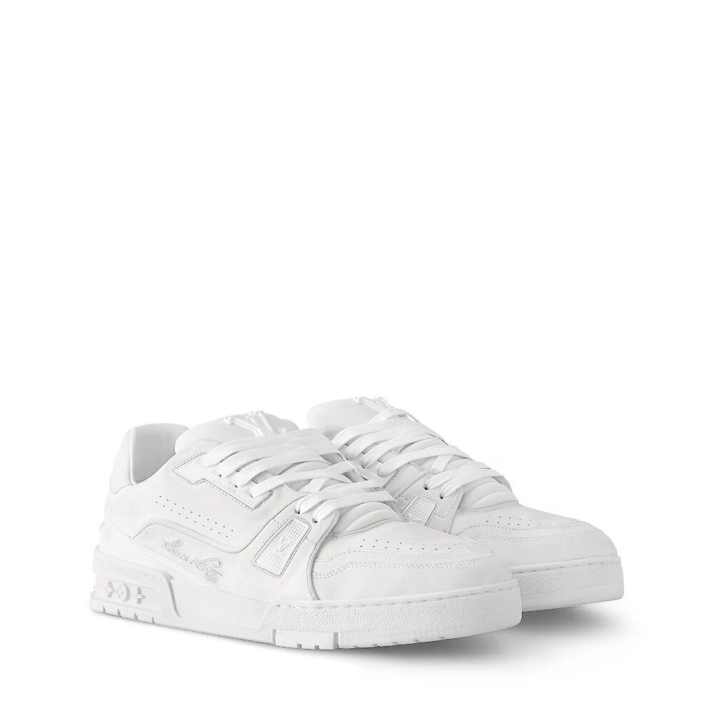 

Кроссовки LV Trainer с эффектом потертости Louis Vuitton, белый
