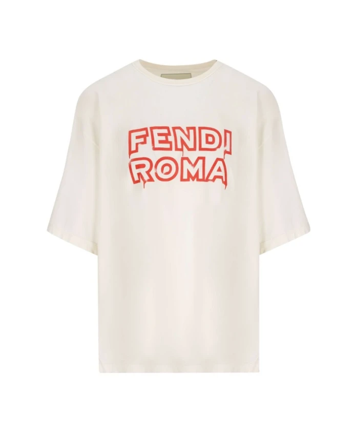 

Футболка с логотипом Fendi, белый