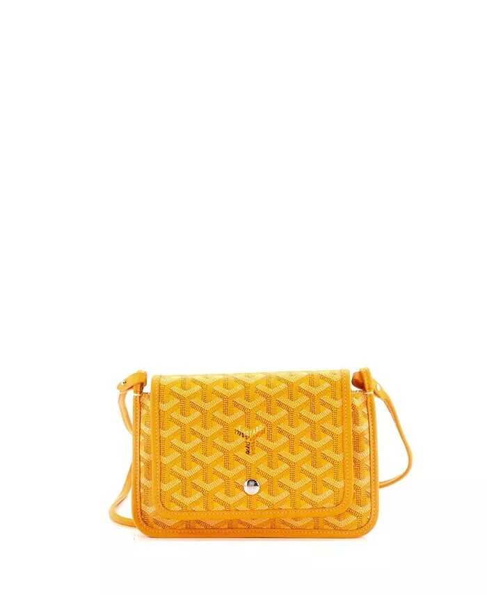 

Кошелек-клатч Plumet из покрытого холста Pre-Owned Goyard, желтый