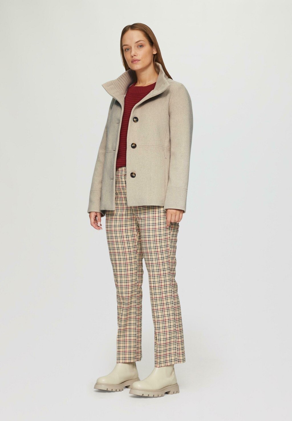 

Летняя куртка HOHER KRAGEN UND TASCHEN s.Oliver, цвет Mottled Beige