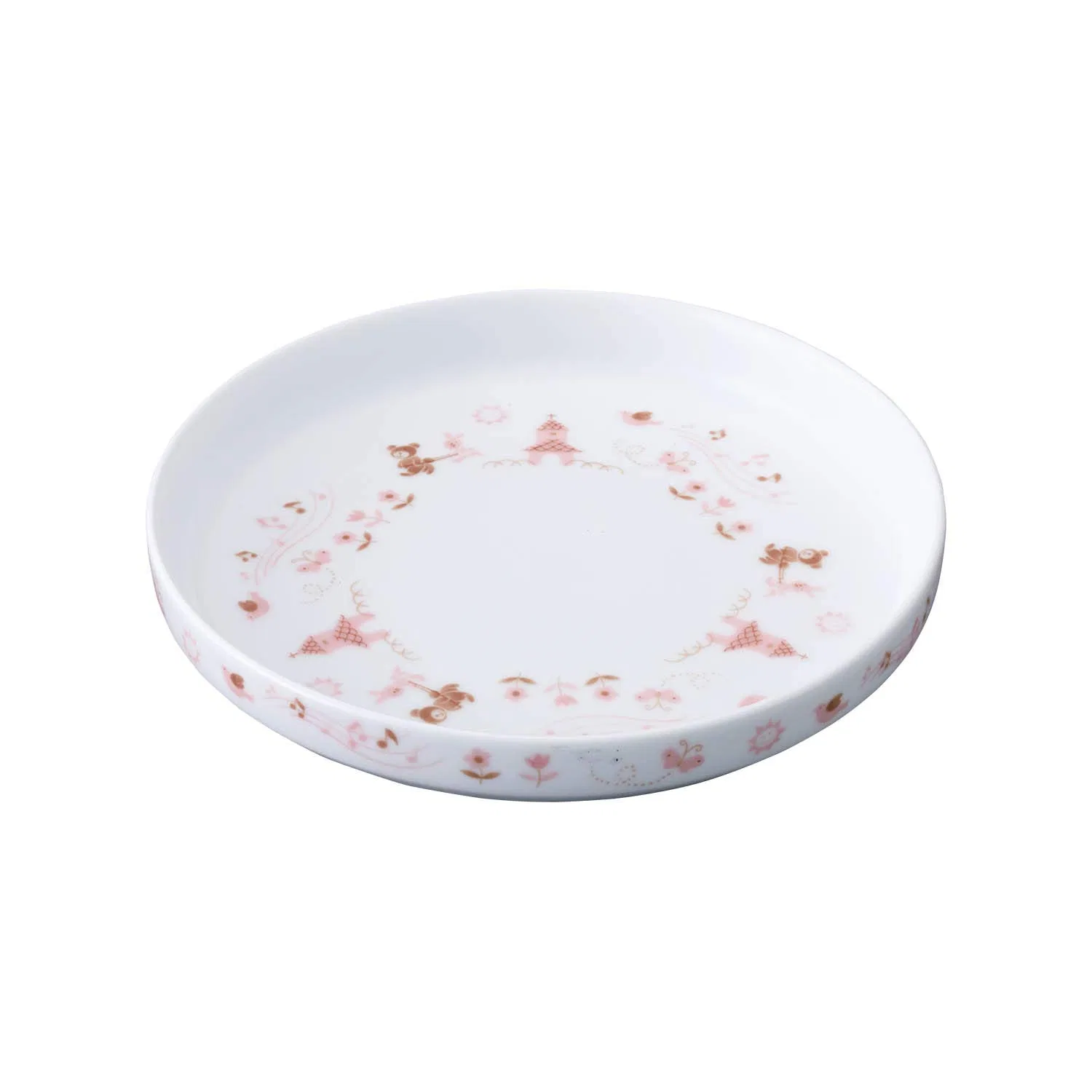 Детская тарелка «Light Step» 16 см, розовая, от Noritake