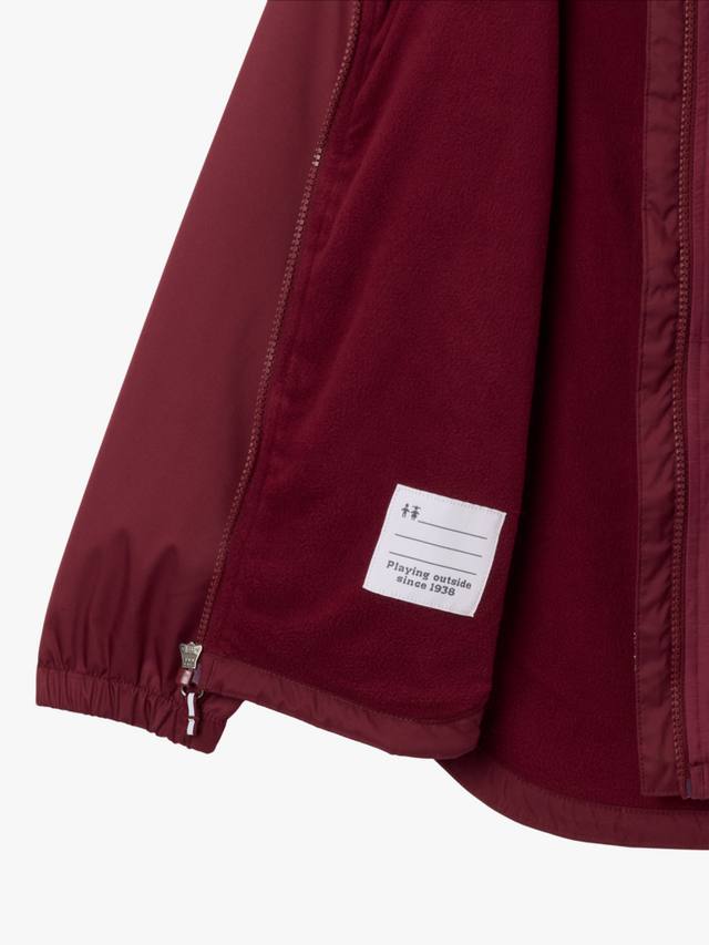 Детская походная куртка с капюшоном для дождливых троп Columbia, Rich Wine — фото 3