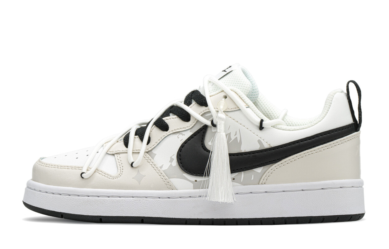 

Кроссовки Nike Court Borough Series Skateboarding Shoes Women's Low-top Black/white, черный/белый