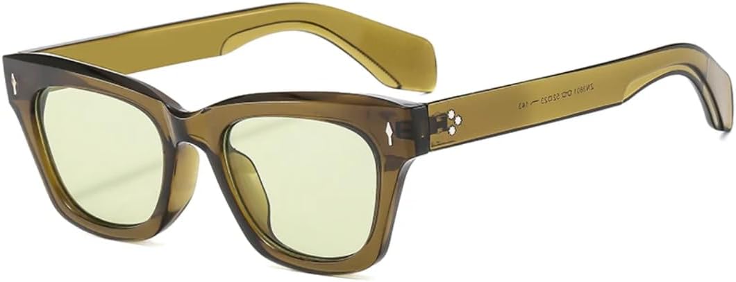 

Солнцезащитные очки с защитой от УФ-излучения UV400 | Зеленые «кошачий глаз», маленькая оправа | Линзы конфетных цветов для занятий спортом на открытом воздухе и вождения (09) LXLHWN, 04